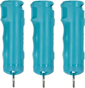 Police Magnum Keychain Pepper Spray Flip Top Safety 3 Pack 1/2oz- Maximum Heat Strength OC with Dye- Tactical Small Compact Case- for Women & Men's Self Defense- Made in The USA