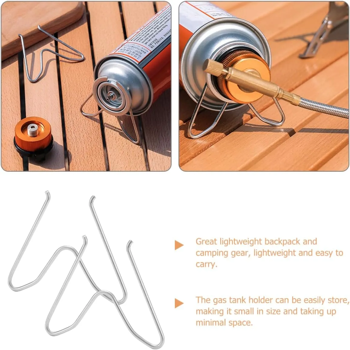 POPETPOP 4 Pcs Fixture Camping Propane Propane Canister Stabilizer Outdoor Propane Rack Outdoor