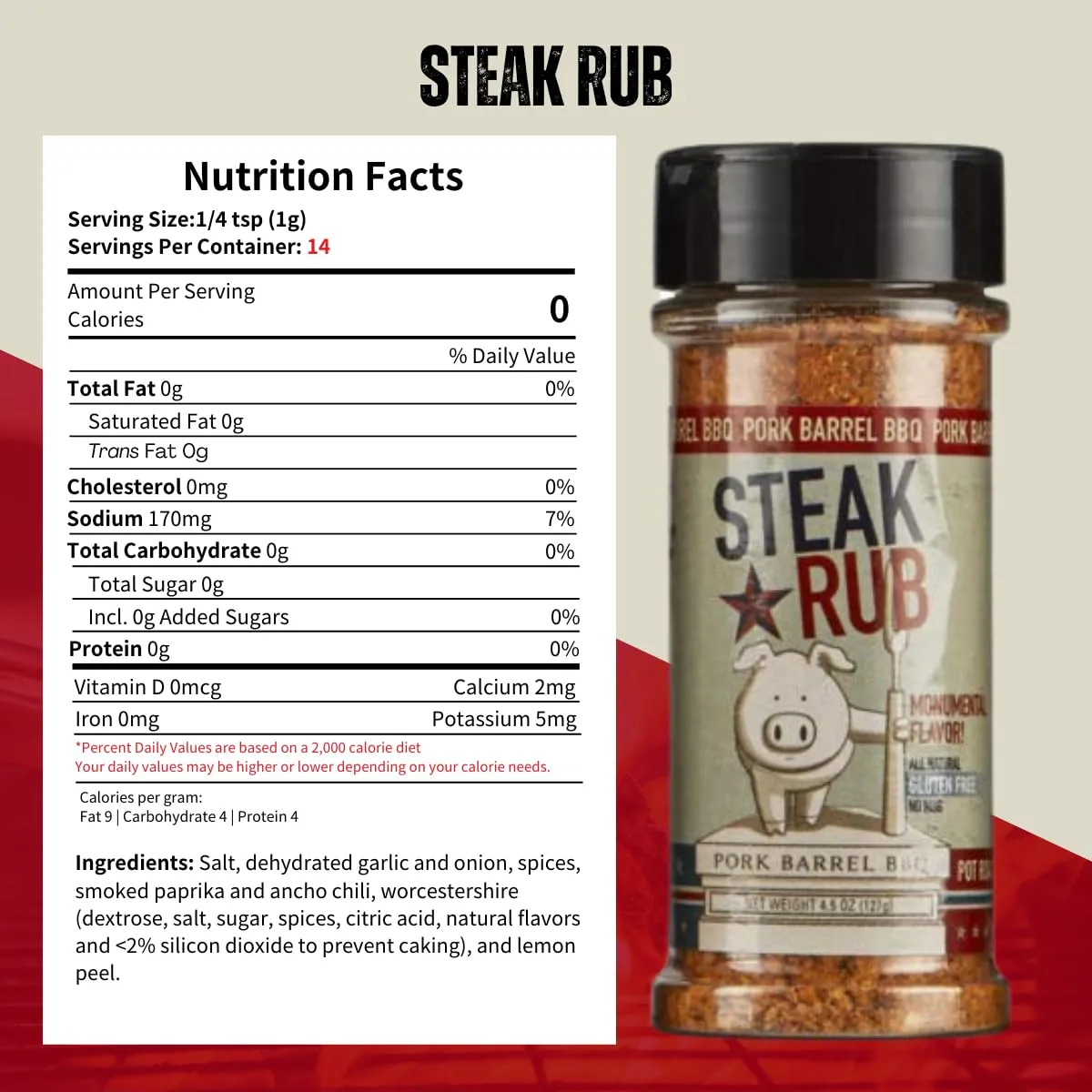 Pork Barrel BBQ Seasoning Rub Vareity Pack | All American Spice, Steak and Chicken, All Purpose BBQ Rub - Keto, No MSG, Gluten-Free and Sugar-Free | Grill Seasoning Rub for Beef, Steak, Burgers, Pork, and Chicken | Gift for Father, Man