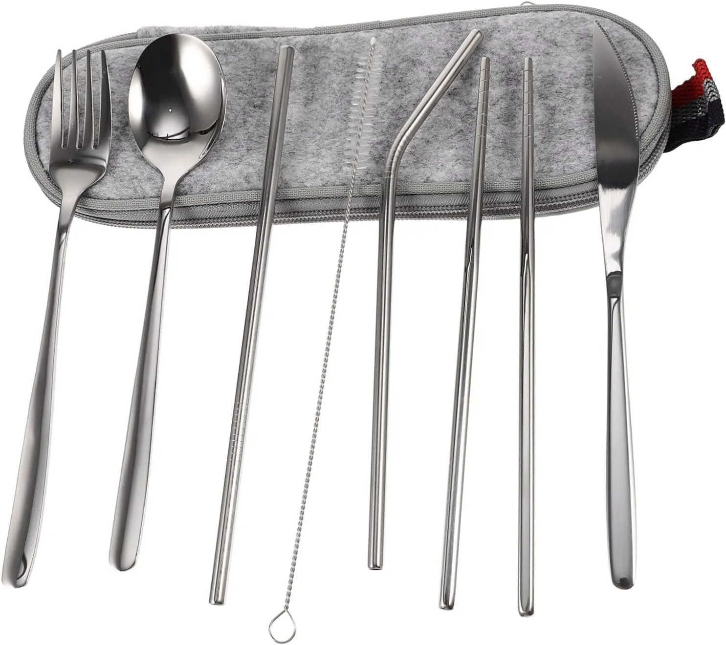 Portable Cutlery Set Tableware Set for Lunch Box Utensil Case Stainless Steel Travel Utensils Bag