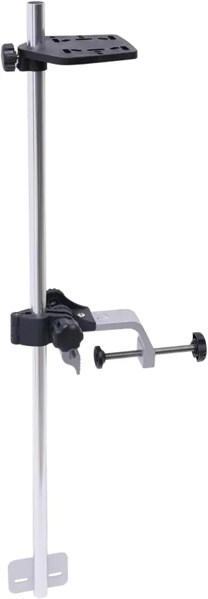 Portable Fish Finder Mount, Universal Fish Finder Bracket w/360° Adjustable Rotatable Transducer Pole Mount for Boat Canoes, Kayaks Fishing