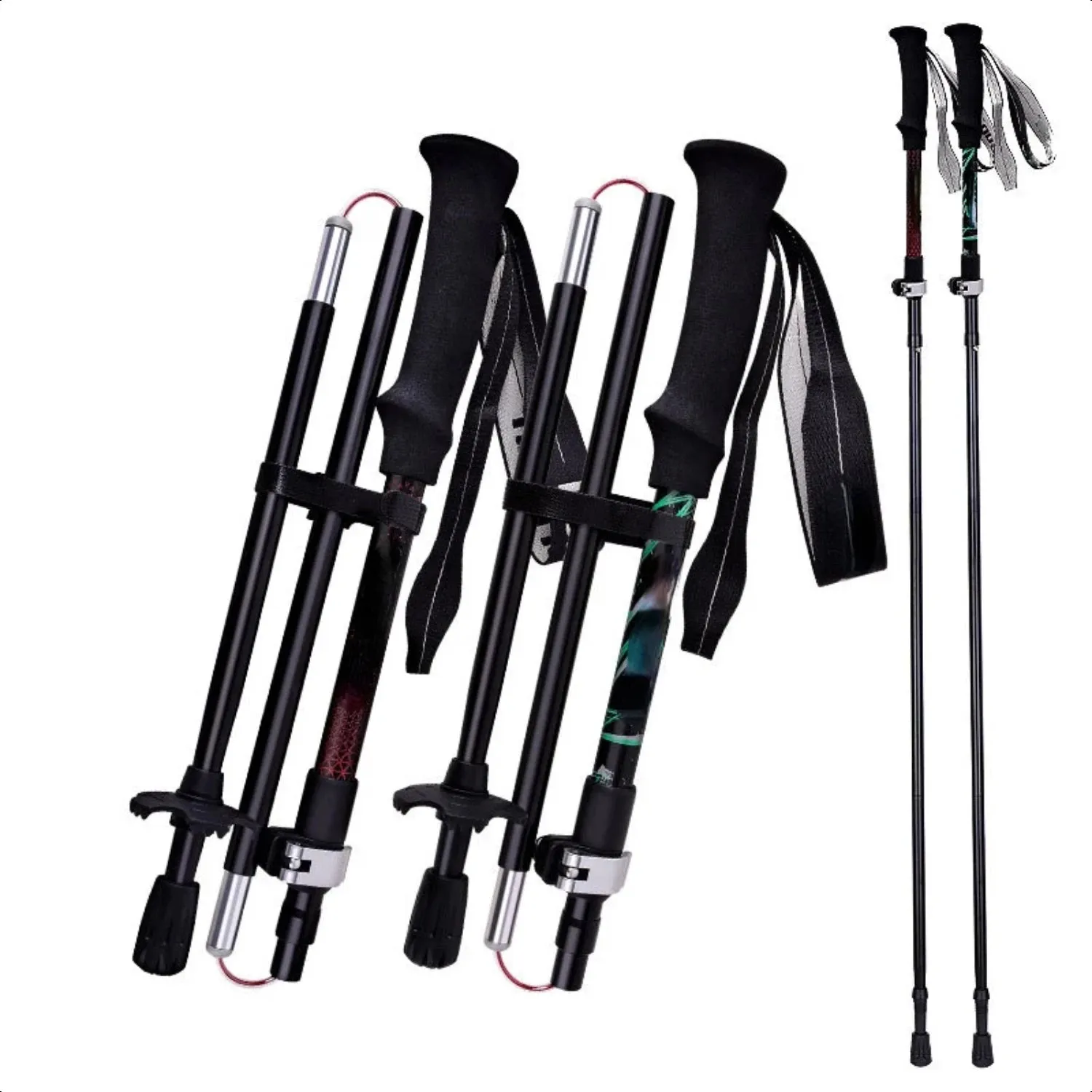 Portable Lightweight Collapsible Trekking Pole for Hiking