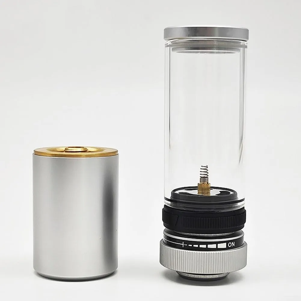 Portable Outdoor Gas Lamp, Gas Lantern Dreamlike Candle Lamp Portable Tent Lantern Glass Mantle Lantern for Camping, for Hiking, Fishing(with Gas Box White)