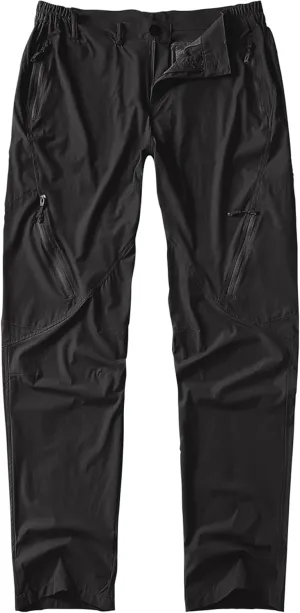 Postropaky Mens Hiking Quick Dry Lightweight Waterproof Fishing Pants Outdoor Travel Climbing Stretch Pants