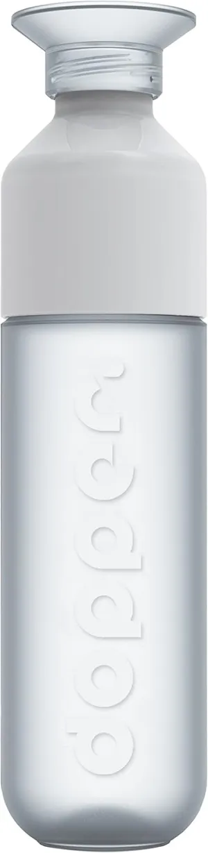 Preserve Dopper Water Bottle, 15.25 Ounce, Pure White