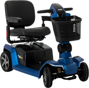 Pride Mobility Zero Turn 10 Scooter - Comfort Mobility for Adults, 400 Lbs Weight Capacity, 40 Ah Battery, Ocean Blue, 20"x20" Fordable Seat - S710ZT
