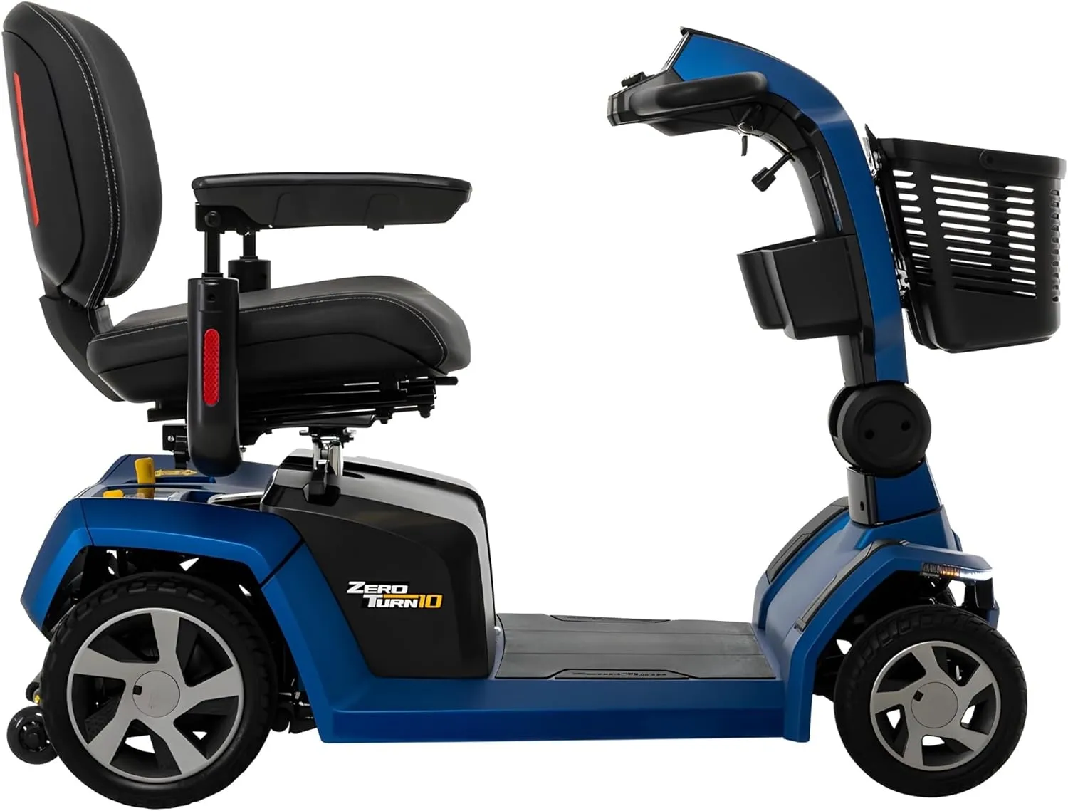 Pride Mobility Zero Turn 10 Scooter - Comfort Mobility for Adults, 400 Lbs Weight Capacity, 40 Ah Battery, Ocean Blue, 20"x20" Fordable Seat - S710ZT