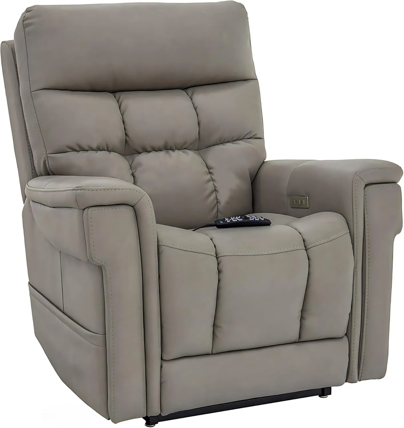 Pride Viva Lift Ultra Power Recliners - Lift Chair for Adults, 400 Lbs Weight Capacity, Lithium Battery Backup, 23" W x 22" D Comfort Seat, Large, Capriccio Dove - PLR4955L