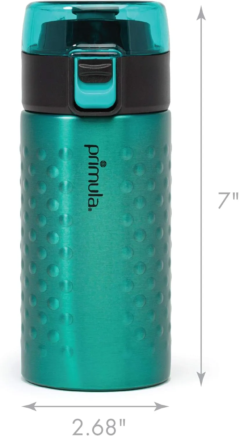 Primula Hamilton Water Bottle Single Serve Double Wall, 12 oz, Teal