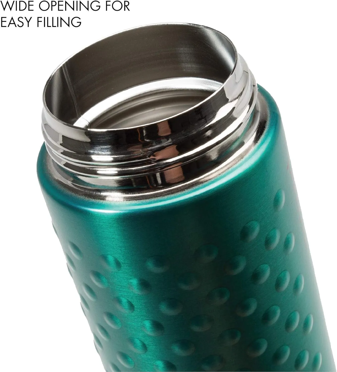 Primula Hamilton Water Bottle Single Serve Double Wall, 12 oz, Teal