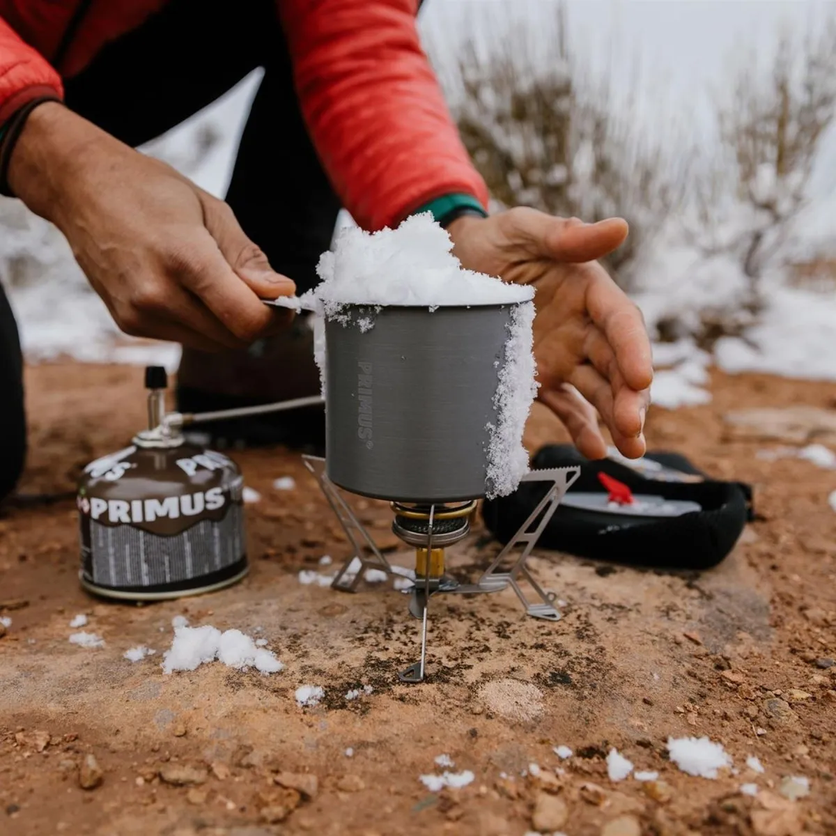 Primus Express Spider II Camping stove hiking tripod gas burner outdoor cookware