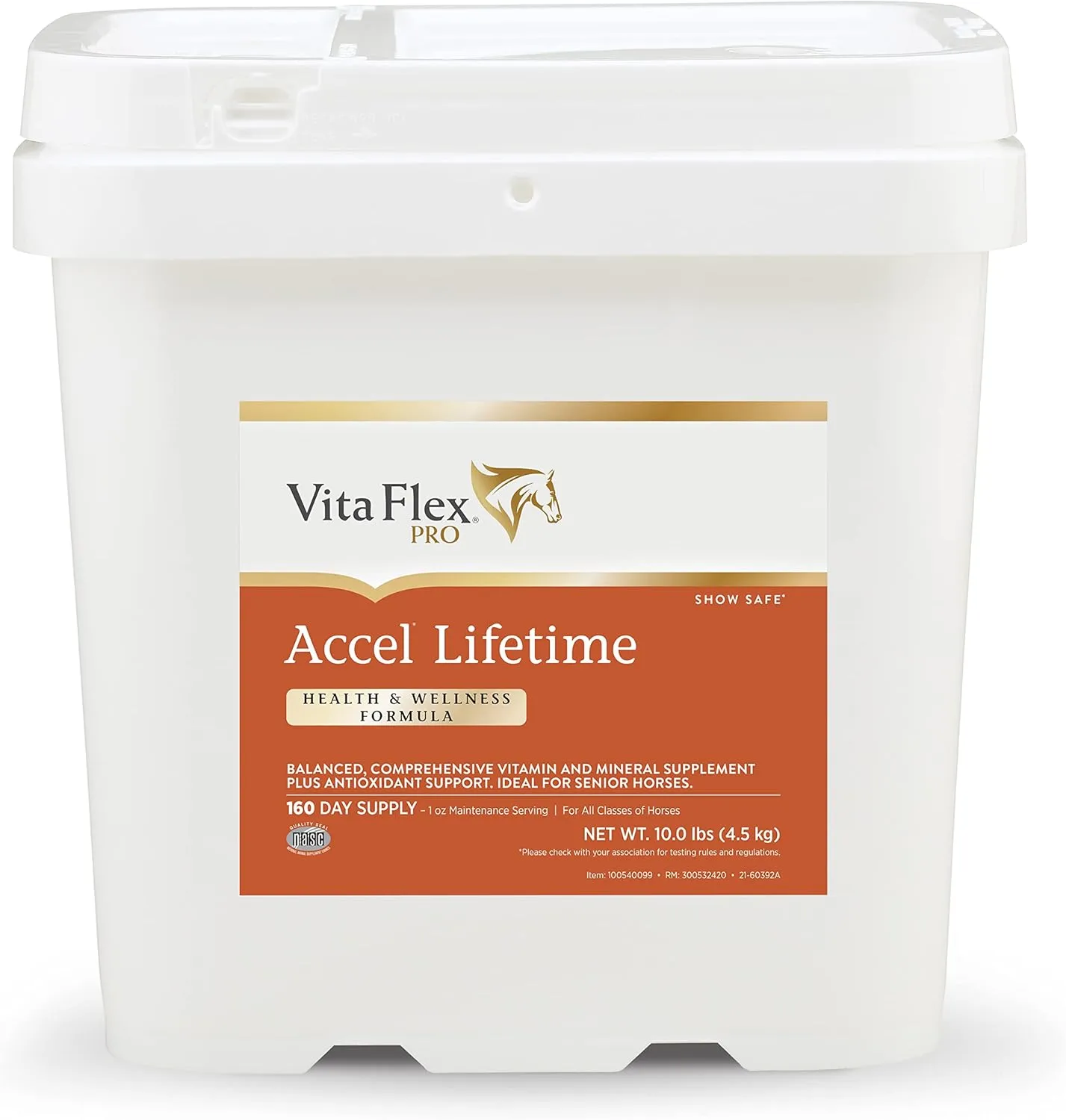 Pro Accel Lifetime Health & Wellness Formula Supplement for Horses, 10 lb