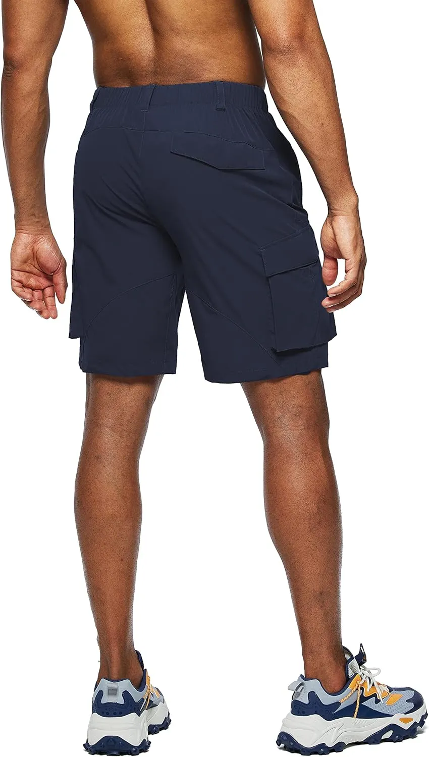 Pudolla Men's Hiking Cargo Shorts Quick Dry Outdoor Travel Shorts for Men with Multi Pocket for Fishing Camping Casual