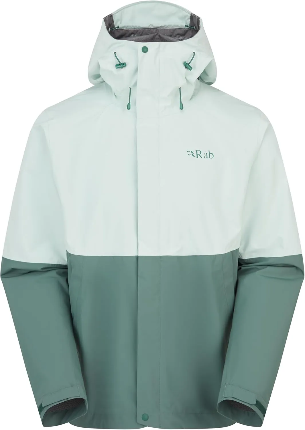 Rab Men's Downpour Jacket - Lightweight Waterproof Hooded Coat for Hiking & Trekking
