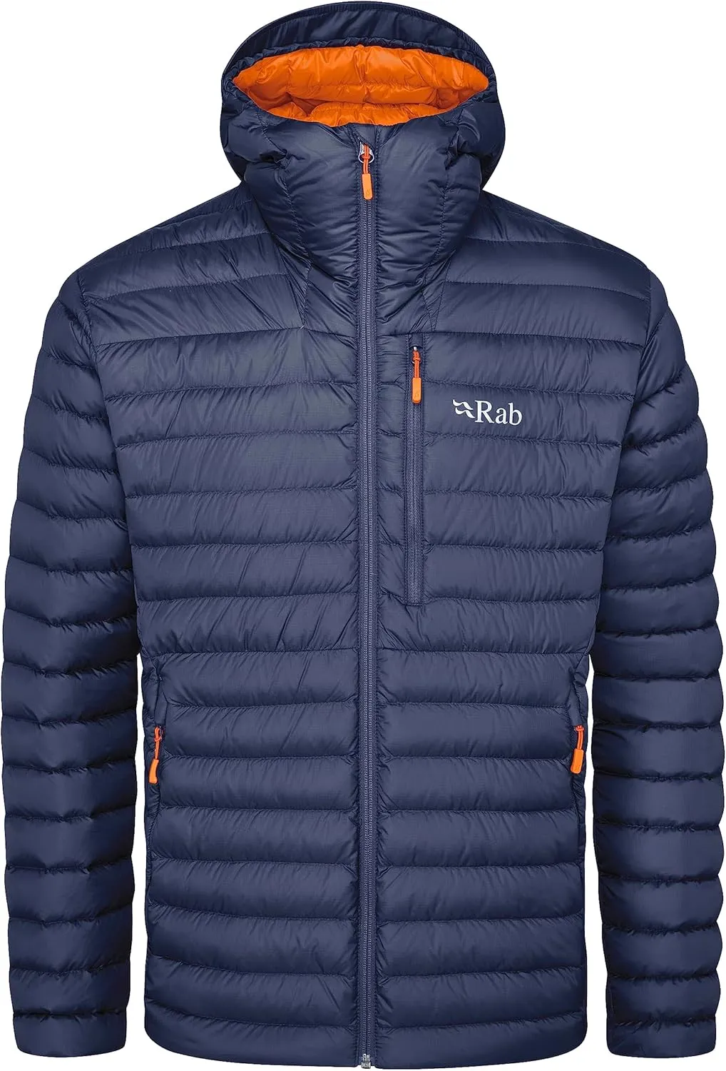 Rab Men's Microlight Alpine 700-Fill Down Hooded Puffer Jacket for Hiking & Skiing