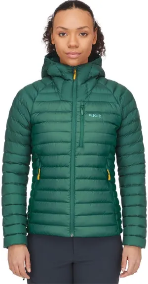 Rab Women's Microlight Alpine 700-Fill Down Hooded Puffer Jacket for Hiking & Skiing