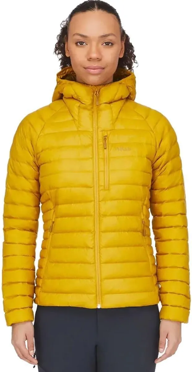 Rab Women's Microlight Alpine 700-Fill Down Hooded Puffer Jacket for Hiking & Skiing
