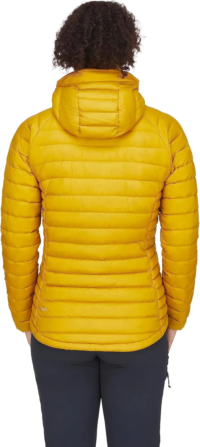 Rab Women's Microlight Alpine 700-Fill Down Hooded Puffer Jacket for Hiking & Skiing