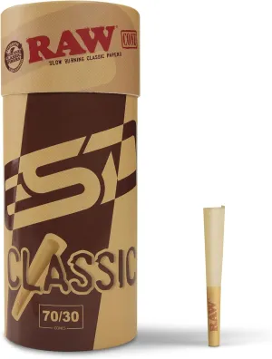 RAW Dogwalker Cones 70/30 Size Prerolls | 102 Pack | Small Sized Rolling Paper Cones - Shorter than 1 1/4 - for Quick Smoking Sessions