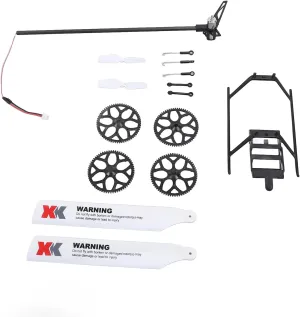 RC Helicopter Parts Accessories High Performance Upgrade Kit Enhanced Control Durable Spare Parts for WLtoys XK K110 K110S RC Helicopters Plastic Metal Electronic Components