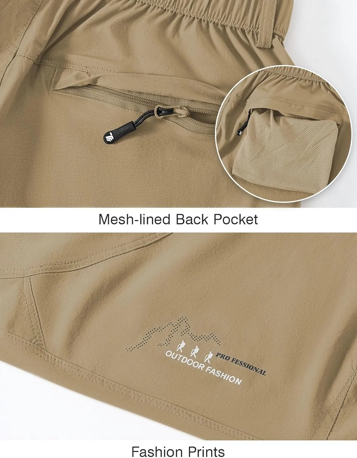 Rdruko Women's Hiking Pants Lightweight Quick Dry Water Resistant Outdoor Travel Fishing Pants with Pockets