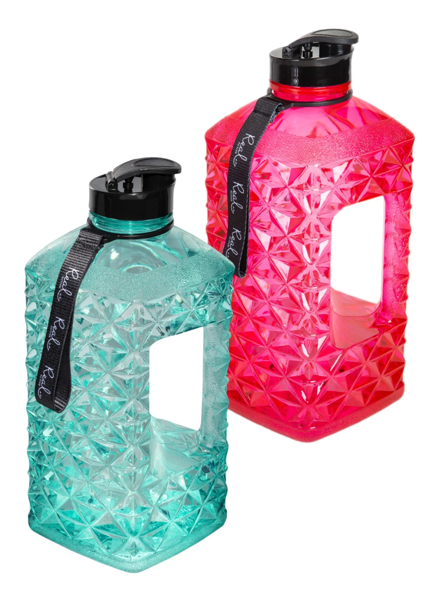 Real Active Double 2.2L Water Bottle Bundle (available in different colours)