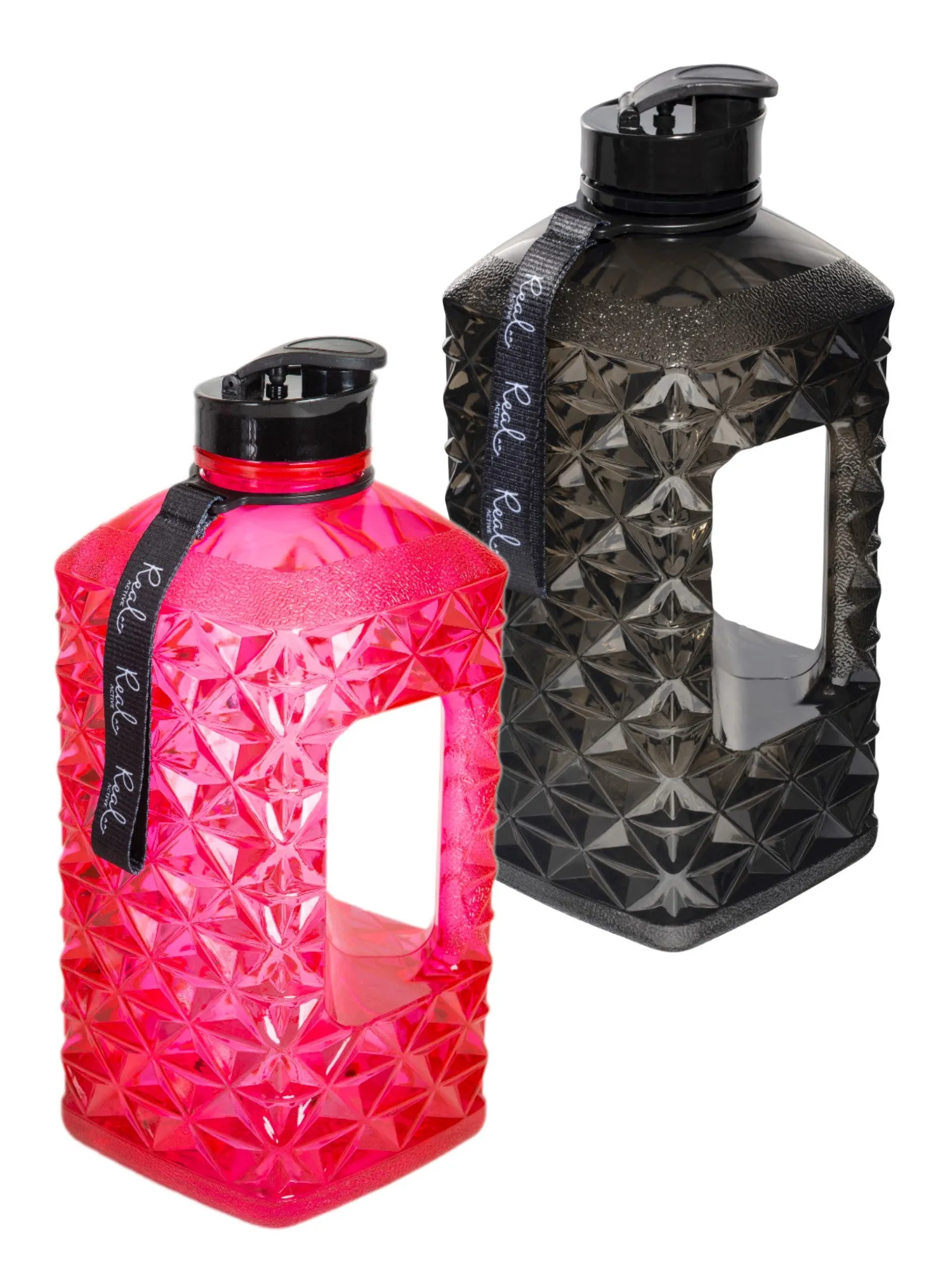 Real Active Double 2.2L Water Bottle Bundle (available in different colours)