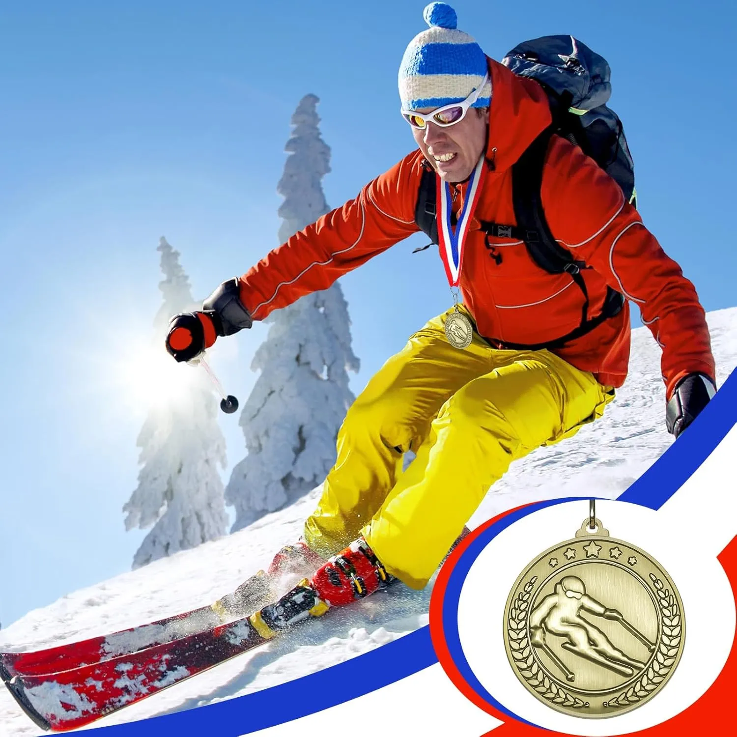 Remuuly 30 Pcs Award Medals Bulk 2'' Gold Trophy Award Winner Metal First Place with Neck Ribbons Award Prize Gift for Tournaments Match Sports Competition Teams Adult