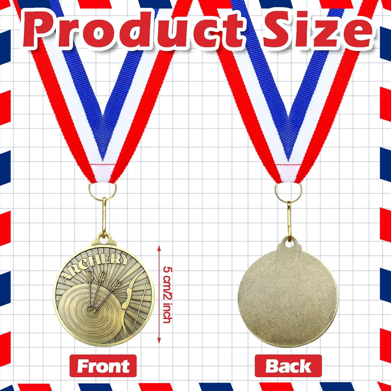 Remuuly 30 Pcs Award Medals Bulk 2'' Gold Trophy Award Winner Metal First Place with Neck Ribbons Award Prize Gift for Tournaments Match Sports Competition Teams Adult