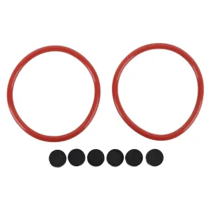 Repair Kit for Pair Nab Adapter for Studer REVOX 2 Toriques (o Ring)   6 Pawns, Rubber Ring Sealing Ring Set Replacement Kit (Black)