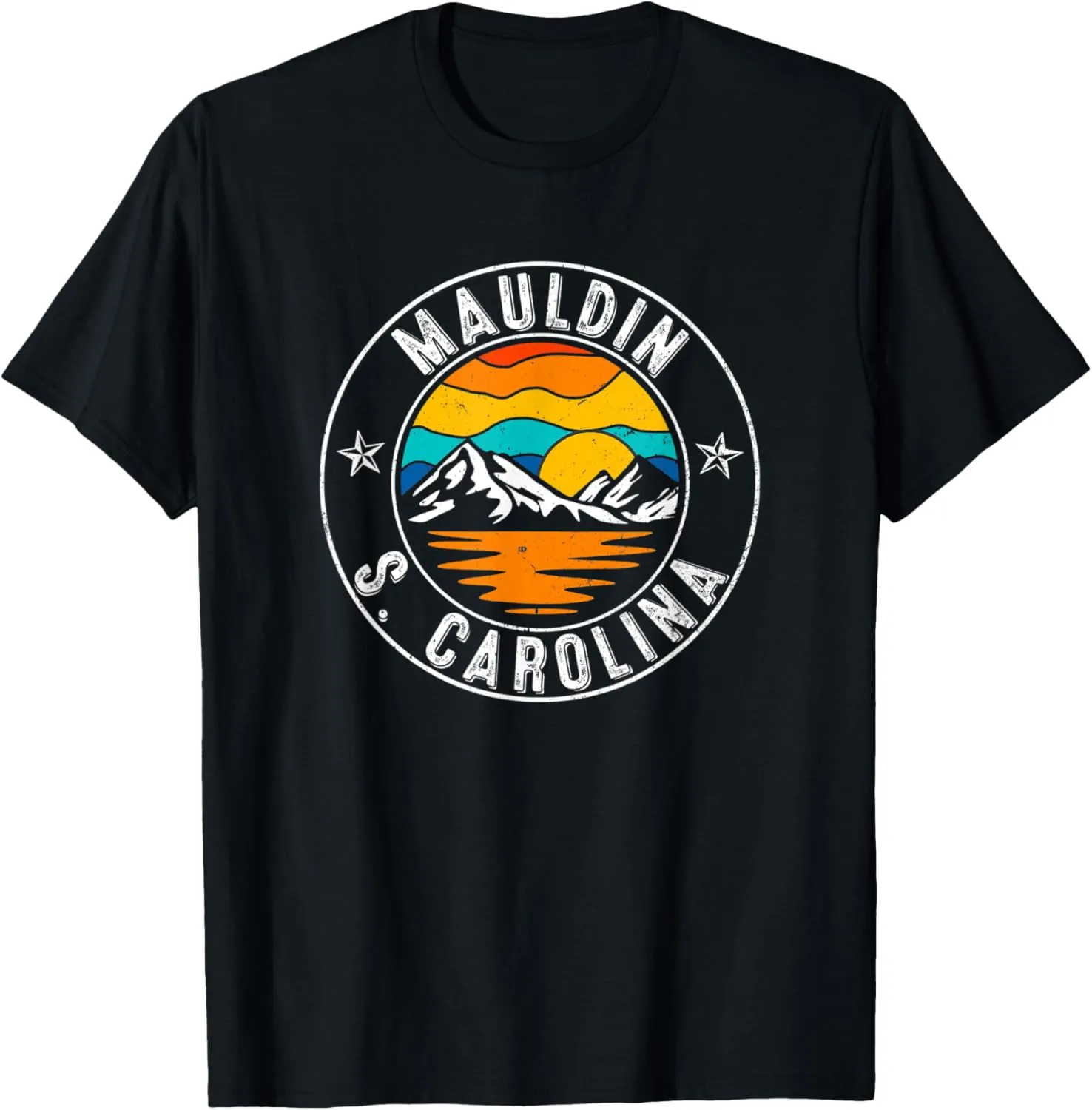 Retro 70s 80s Mauldin South Carolina SC T-Shirt