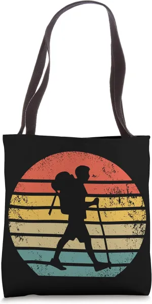 Retro Hiking Trekking - Vintage Hike Hiker Tote Bag