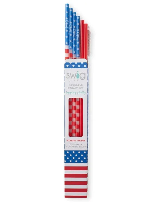 Reusable Straw Set All American S191 Ts Flrd