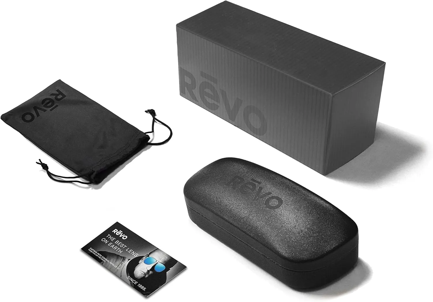 Revo Sunglasses Descend A: Polarized Lens with Rimless Aviator Frame, Black Frame with Graphite Lens