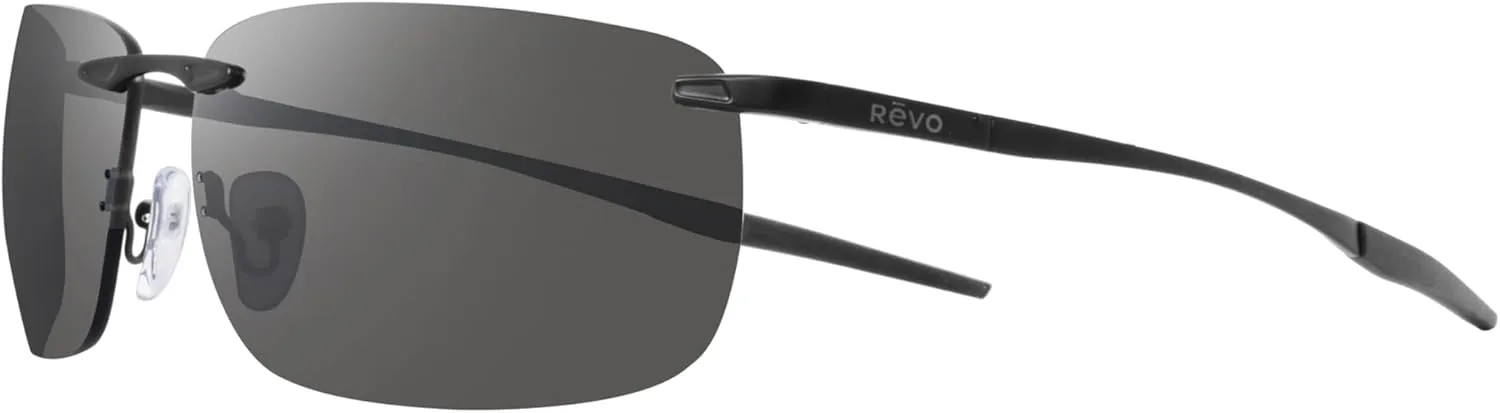 Revo Sunglasses Descend Z: Polarized Rimless Lens with Stainless Steel Arms