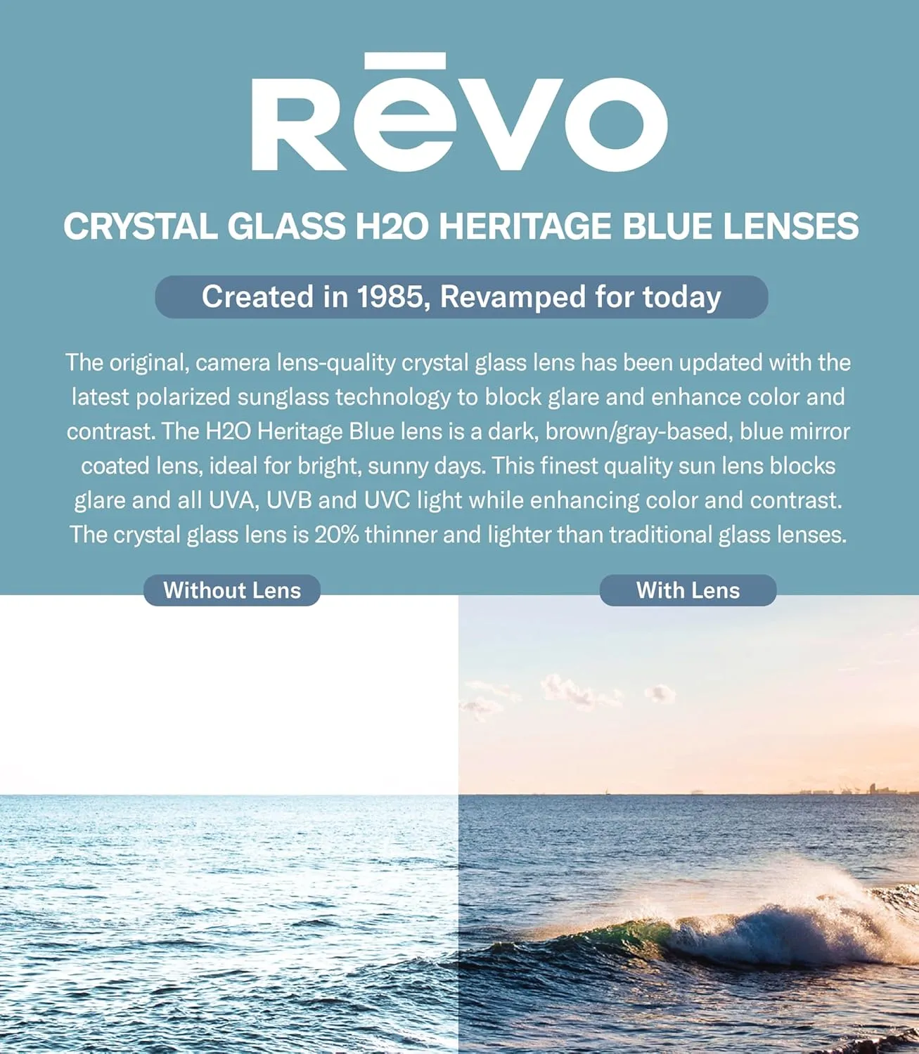 Revo Sunglasses Dune: Polarized Lens with Large Sport Wrap Side Shield Frame