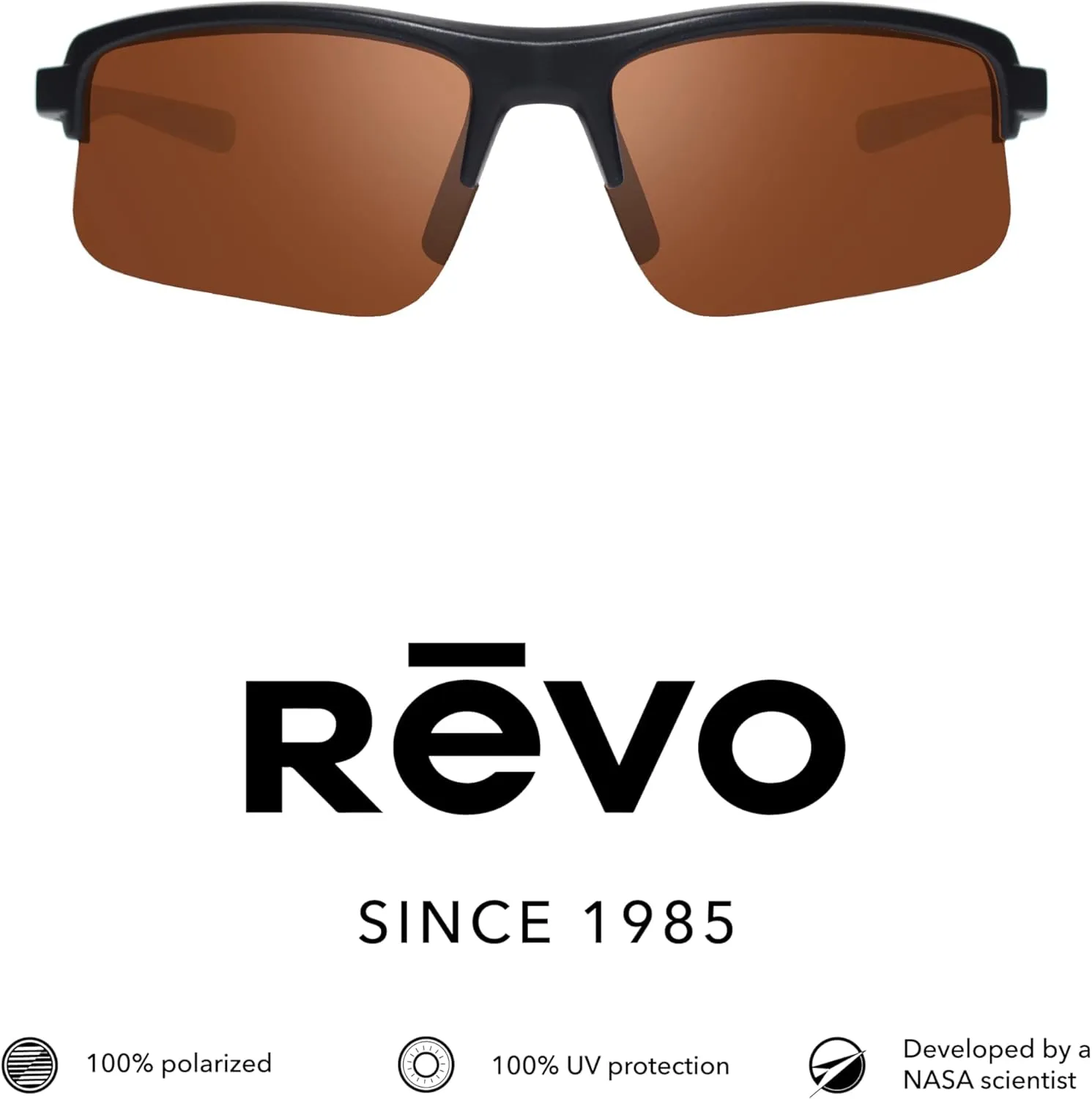 Revo Sunglasses x Annika II: Polarized Lens with Wraparound Sport Frame