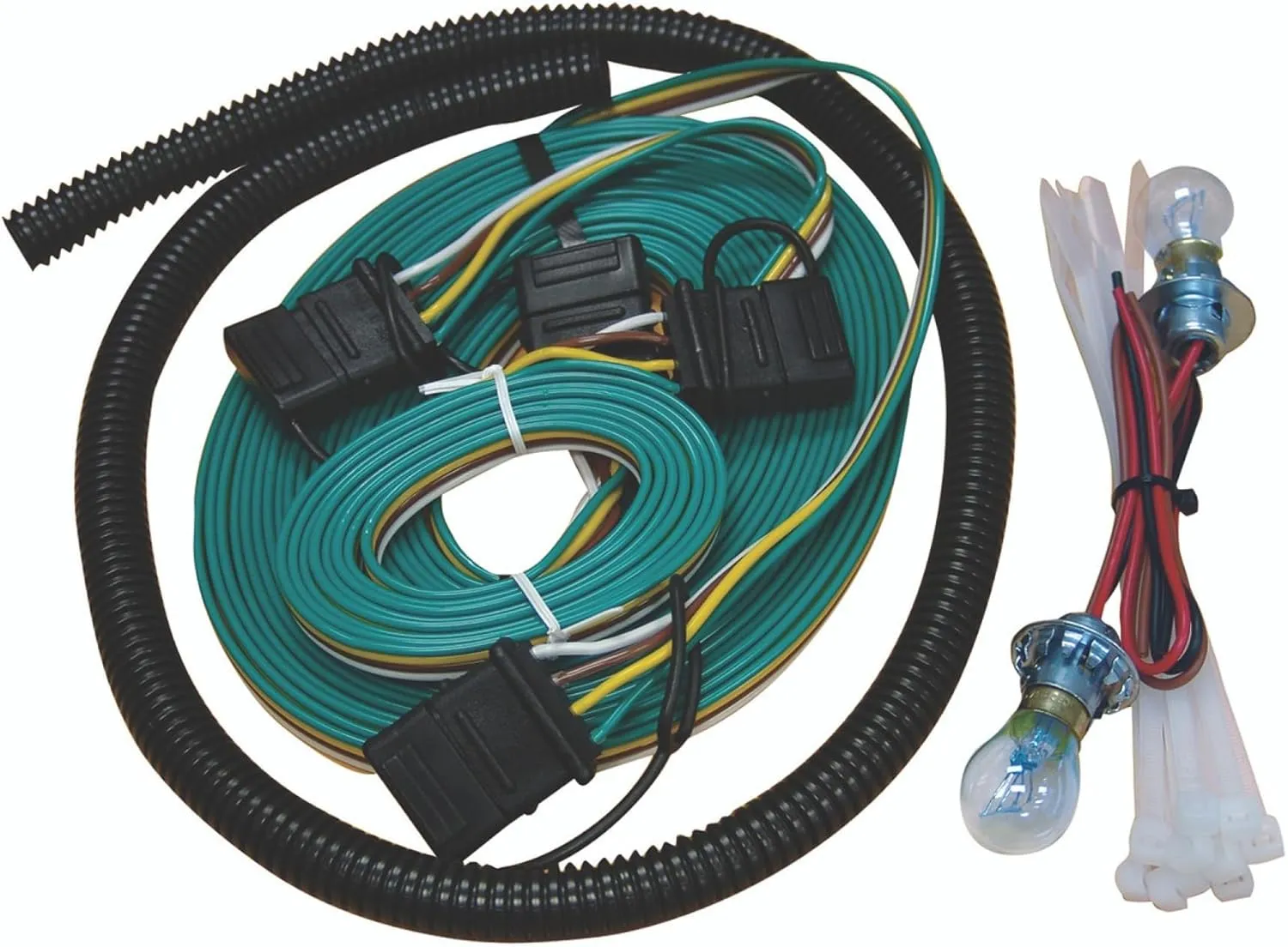 Roadmaster 155 Universal Taillight Wiring Kit for Towed Vehicles | Sockets fit 1” Diameter Hole | Needs Sufficient Depth to Accommodate Bulbs | Meets Legal Requirements for Towed Vehicle Lighting