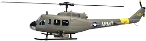 Roban RC Helicopter 470 Size UH-1D RTF Version Army Green Yellow Tail GPS Auto Return Scale Model Toys for Adults