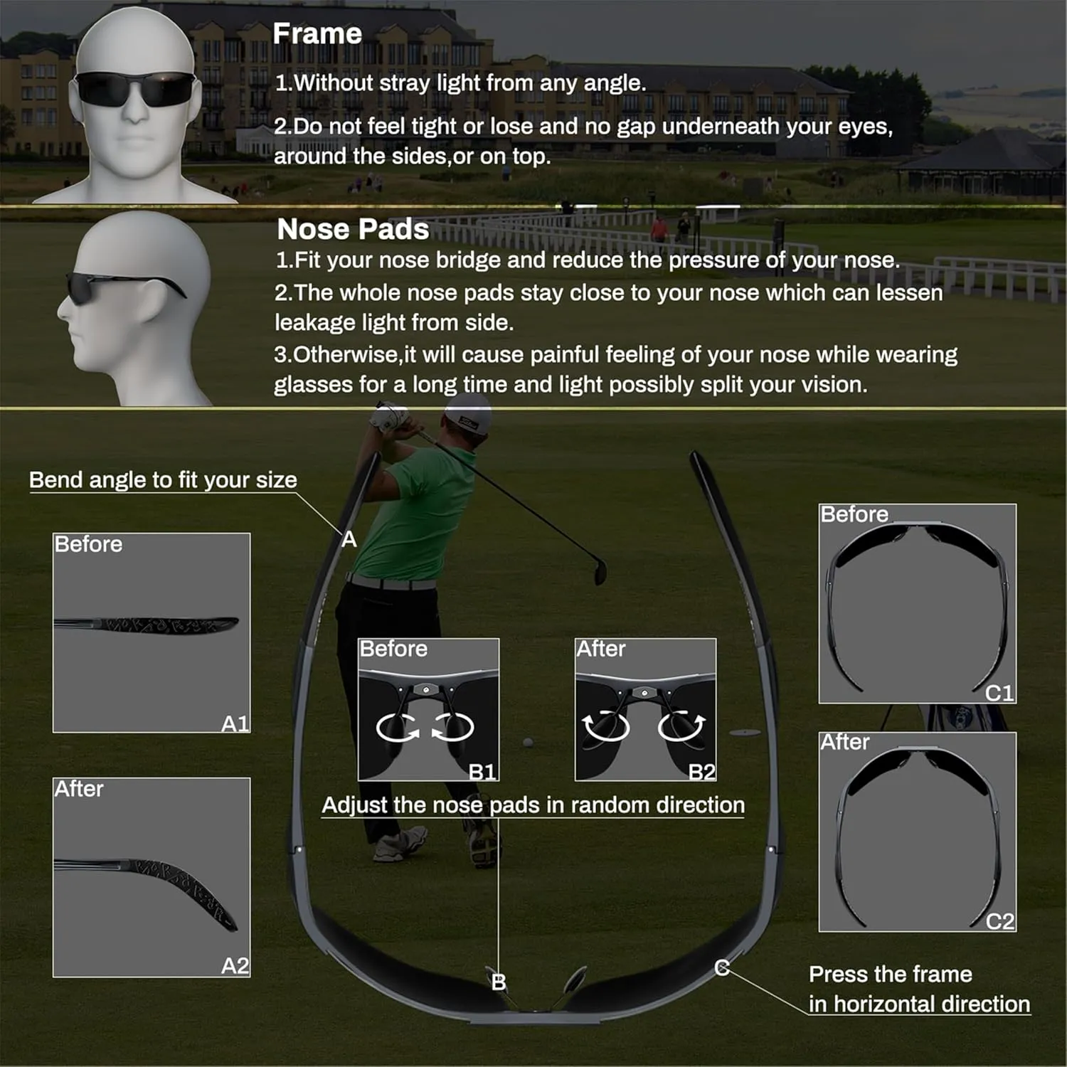 ROCKNIGHT Driving HD Polarized UV400 Protection Ultra light Al-Mg Golf Fishing Outdoor Sunglasses