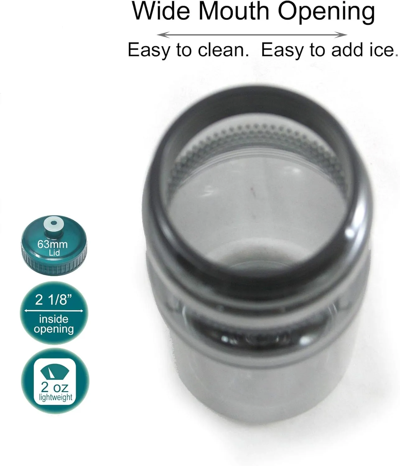 Rolling Sands 24 Ounce BPA-Free Plastic Water Bottles, Set of 10, Made in USA