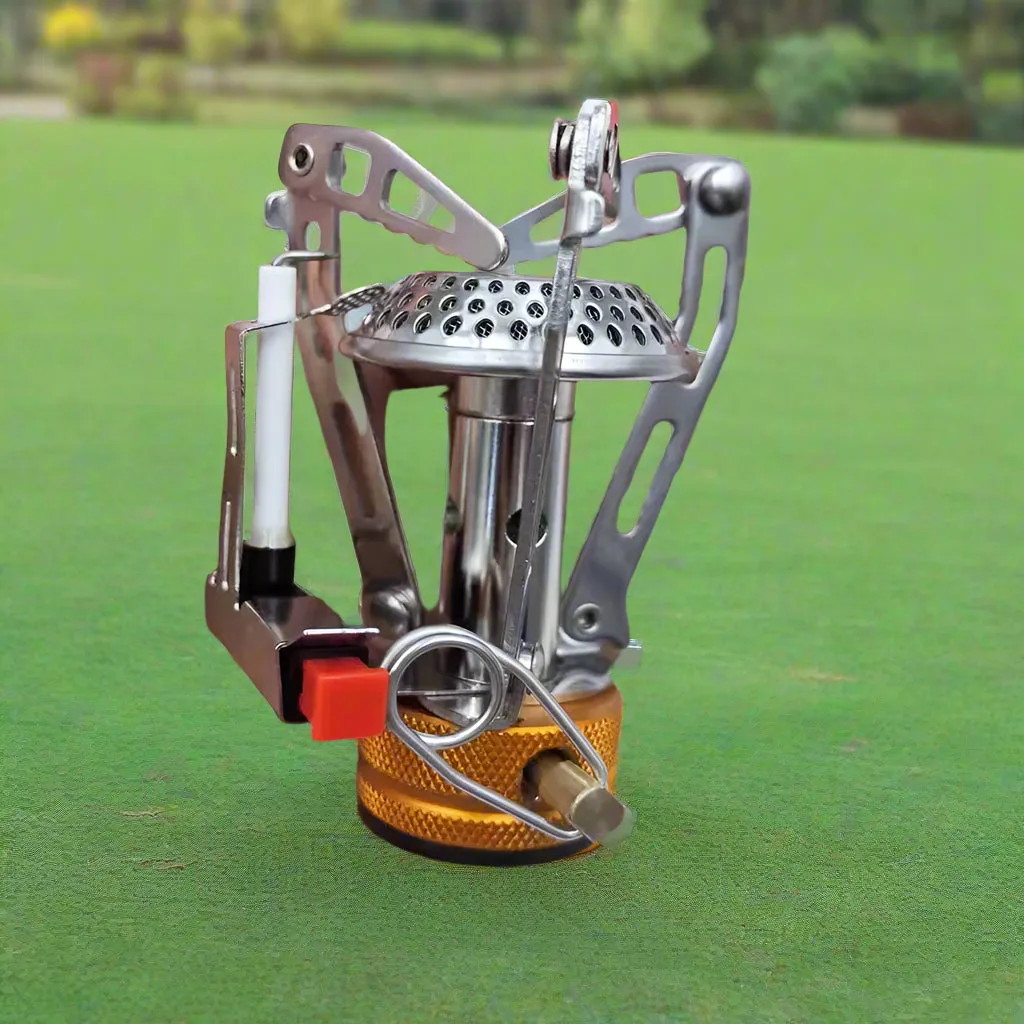 Royaleva Portable Camping Gas Stove - Ultra-Light Folding Burner for Outdoor Cooking