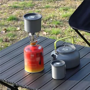 Royaleva Portable Camping Gas Stove - Ultra-Light Folding Burner for Outdoor Cooking
