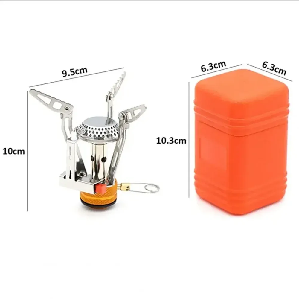 Royaleva Portable Camping Gas Stove - Ultra-Light Folding Burner for Outdoor Cooking