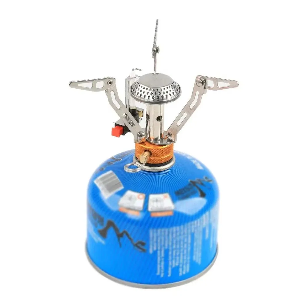 Royaleva Portable Camping Gas Stove - Ultra-Light Folding Burner for Outdoor Cooking