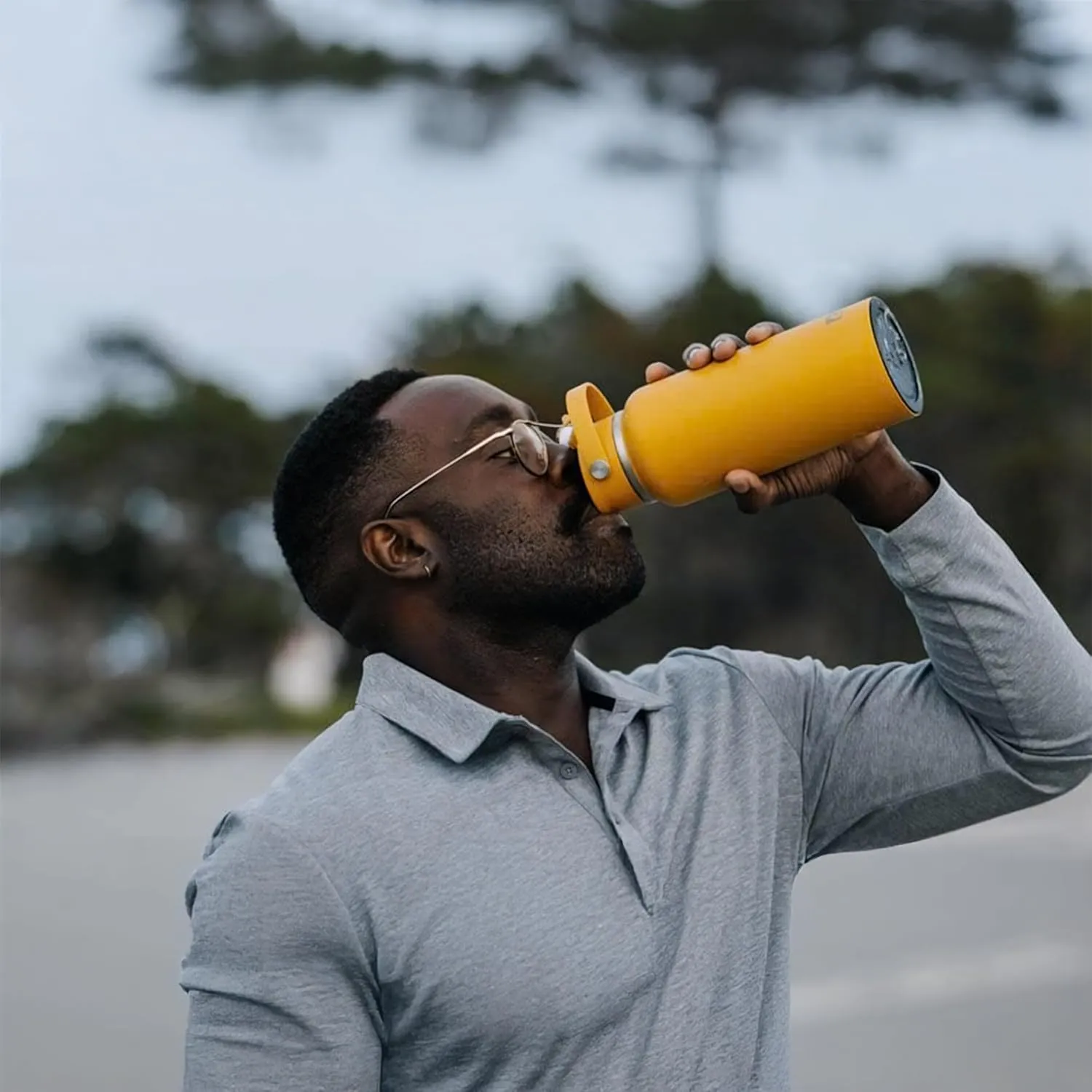 RTIC 40oz Outback Bottle, Insulated, Stainless Steel, Metal, Double Wall Vacuum-Insulation, Ceramic Lined, Leak-Proof Lid, BPA-Free Water Flask for Hiking, Running, Sports, Outdoor, Beach