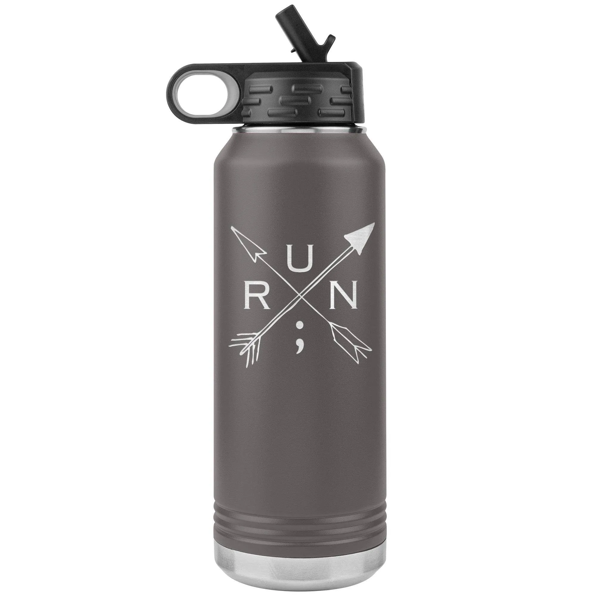 Run Arrows - 32 oz Insulated Water Bottle