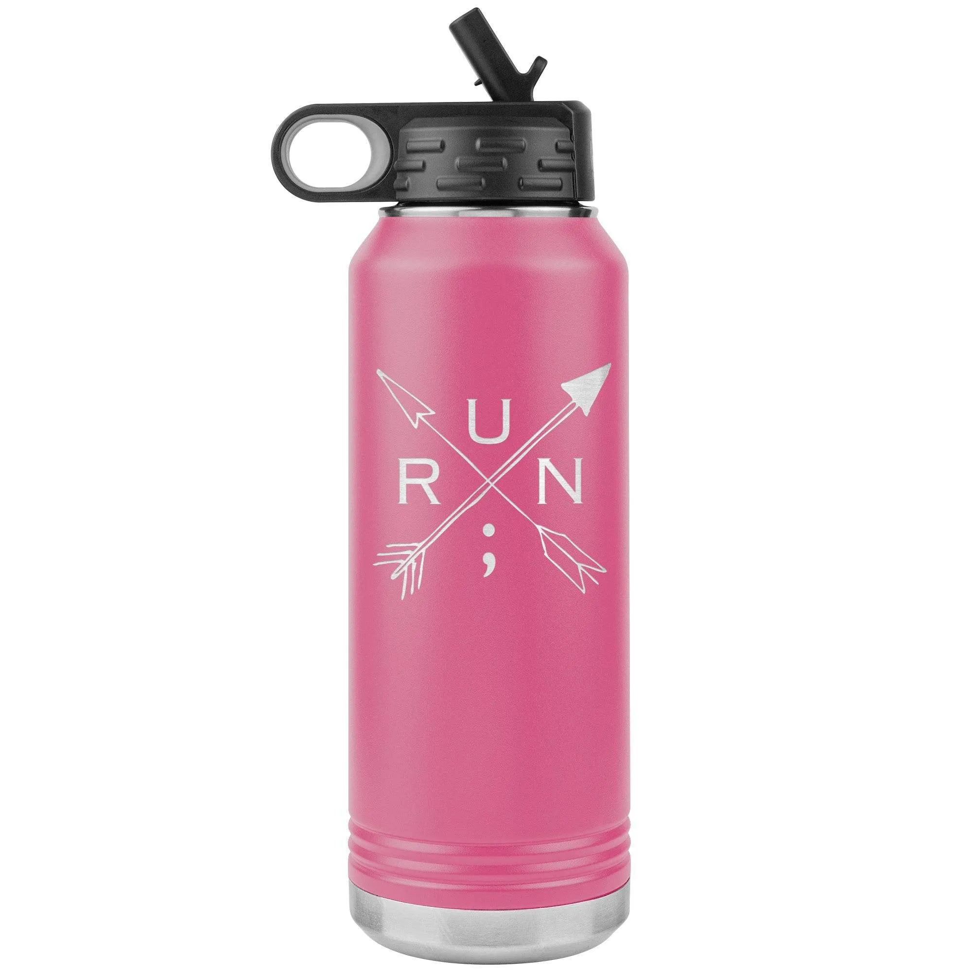 Run Arrows - 32 oz Insulated Water Bottle