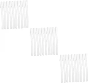 SAFIGLE 3sets Face Hair Shavers Eyebrow Shaver Cover Compact Grooming Kit 10pcs*3
