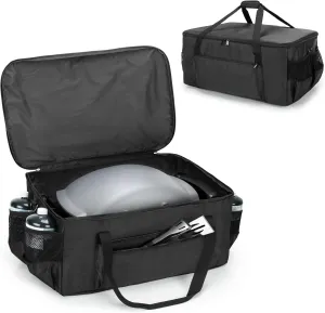 SAMDEW Outdoor Grill Cover Compatible with Weber Q1000 Q1200 Propane Gas Grill, Portable Grill Carry Bag Compatible with Weber Q1400 Electric Grill, for Camping & Barbecue, Bag Only (Patented Design)